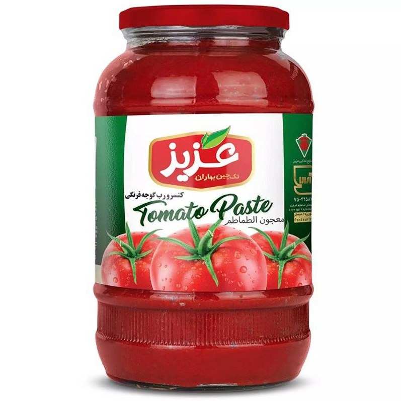 تصویر 1 از رب گوجه فرنگی عزیز مناسب آشپزی خانگی با طعم متعادل
